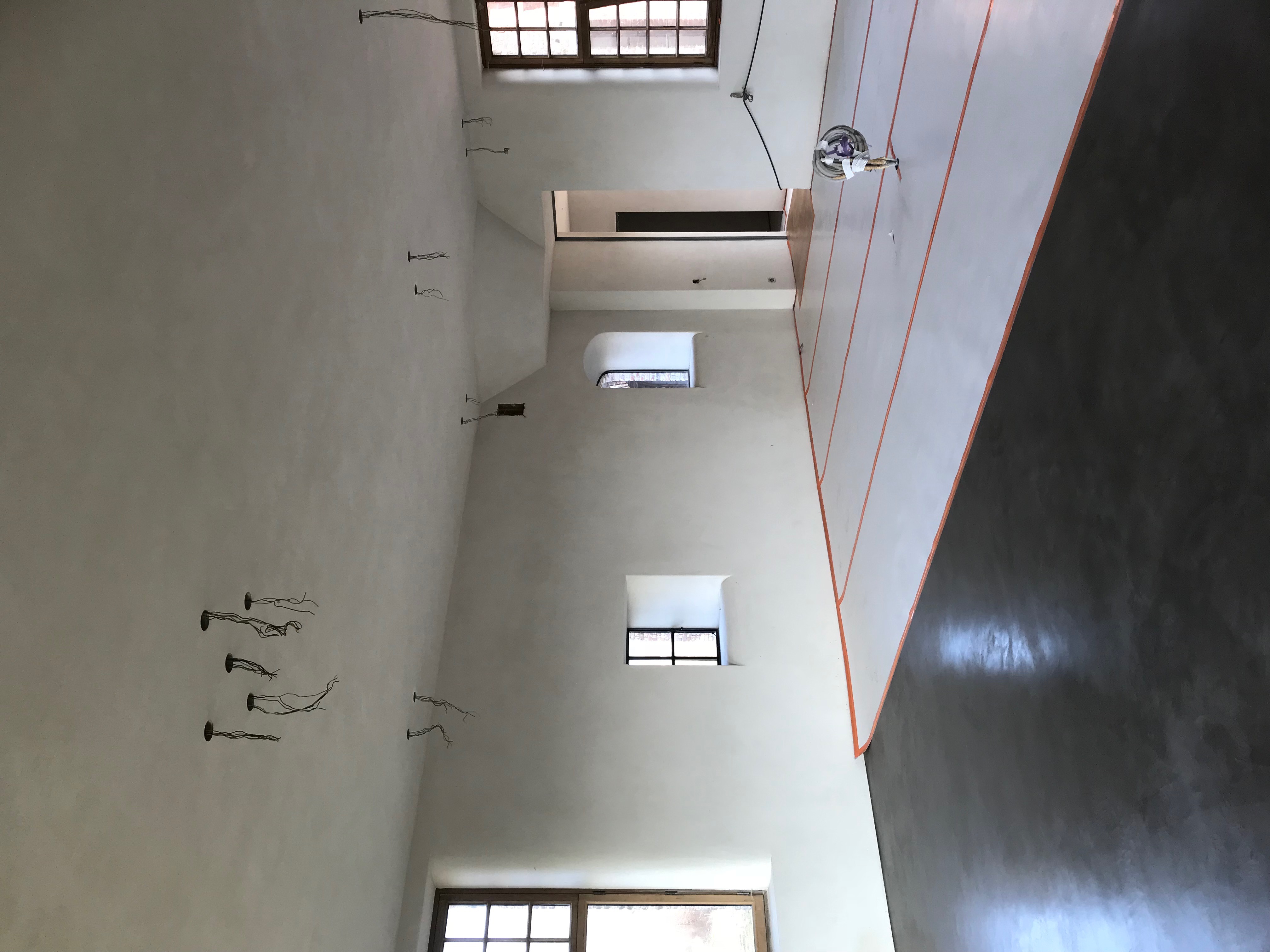 Pleisterwerk in een ruime woning